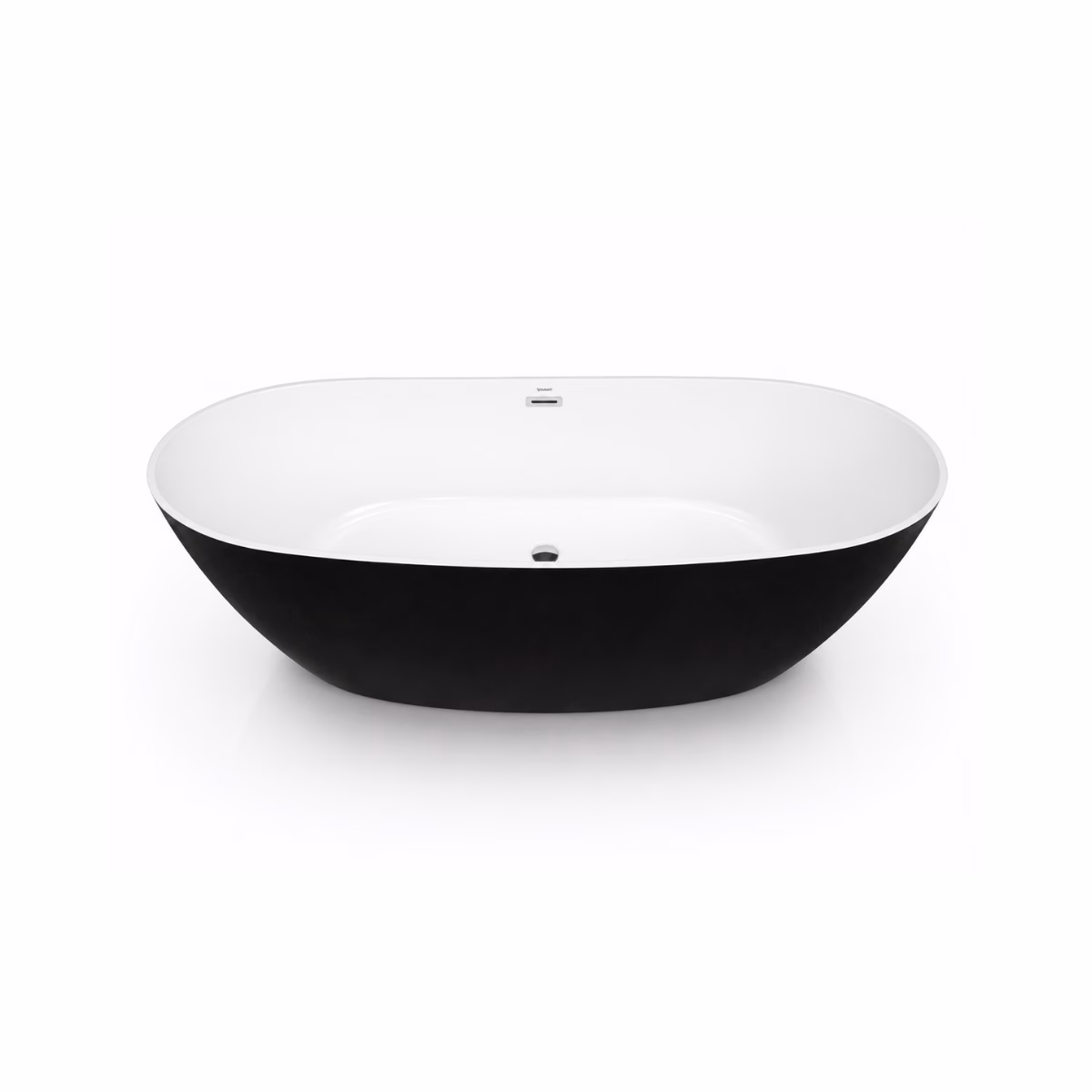 Tina Freestanding Castel Bora Bora 180 cm Negro Mate con Interior Blanco – 200 L